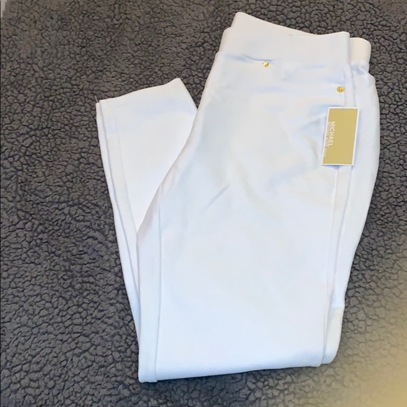 Michael Kors Petite Pull On Stretch Twill Leggings - Picture 2 of 2